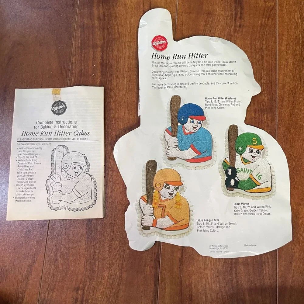 New 1992 Wilton Home Run Hitter Baseball Sport Cake Pan Mold
